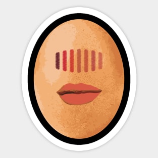 World Record Egg Shirt Color Palette Lips Shirt Sticker